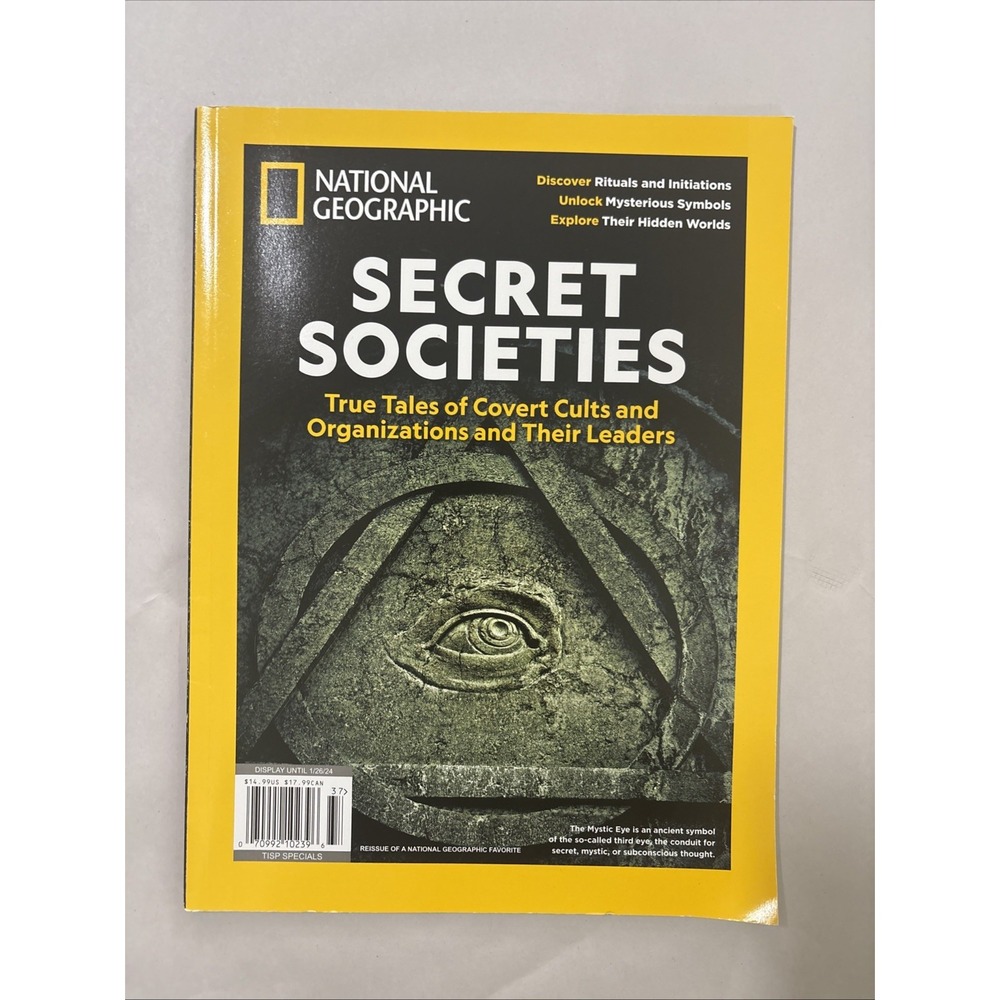 National Geographic Secret Societies Magazine Cults Organizations Special